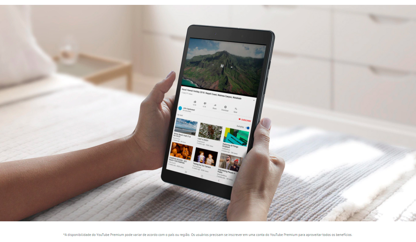  Tablet Samsung Tab A T290 32GB Tela 8